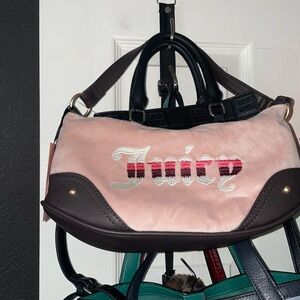 Juicy Couture blush/chocolate shoulder bag